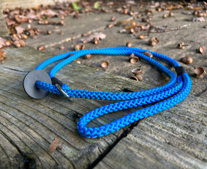 A blue 6mm thick rope slip lead | The Dog Therapist